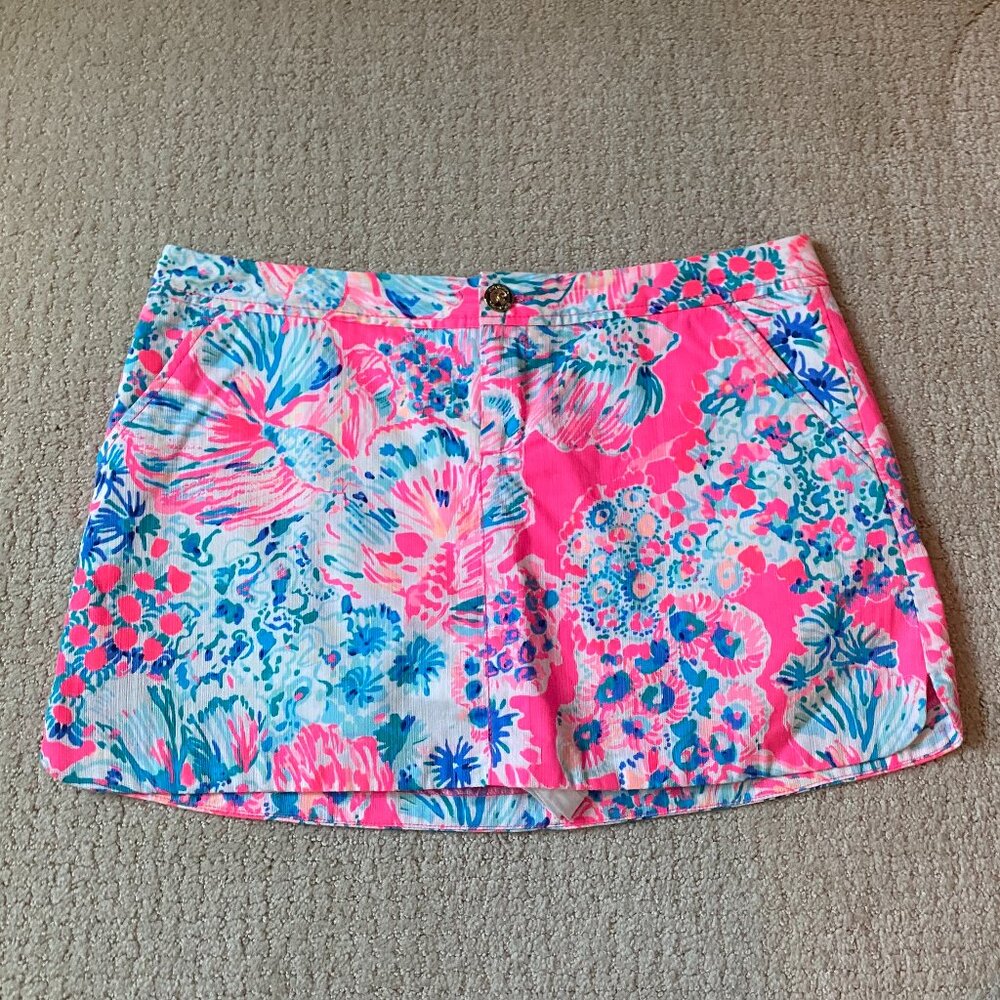 Lilly Pulitzer Vibrant Floral Skirt